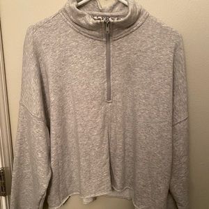 Aerie cropped quarter zip size xl